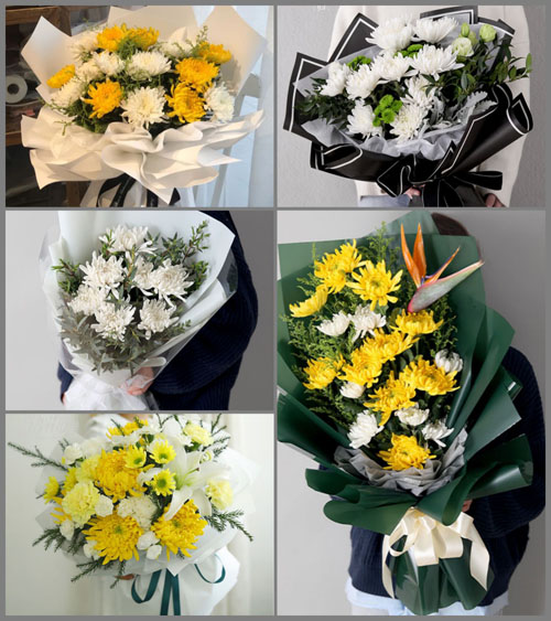 贵州毕节市黔西县中坪镇洗坪村白事花束代送